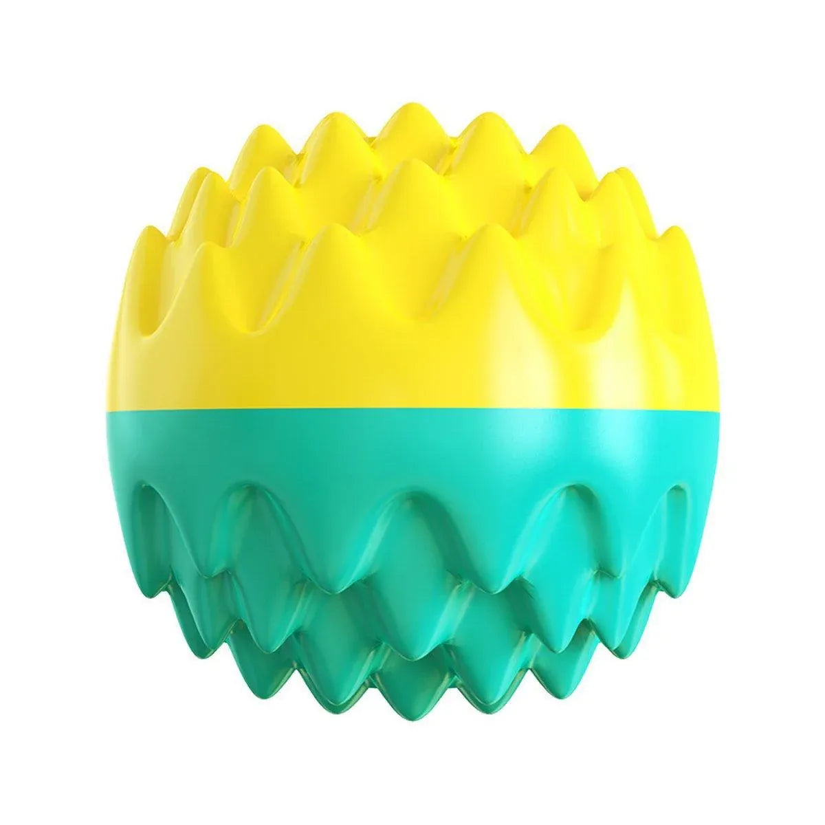 Sound-Making Rubber Dog Play Ball - Blue, 6.2 cm