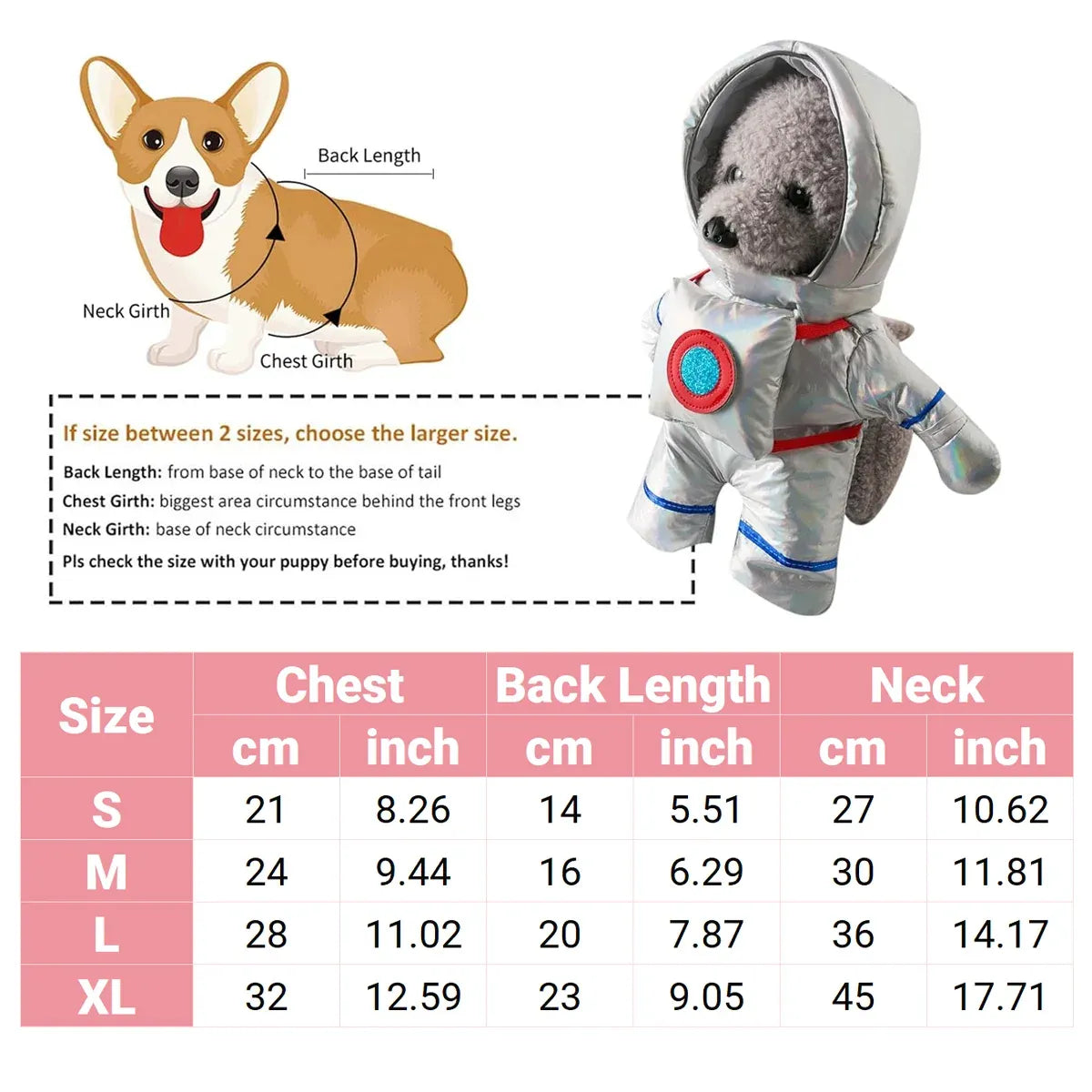 Dog Astronaut Costume – Medium