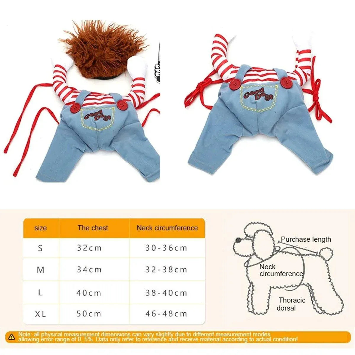 Halloween Pirate Dog Costume - M – product image 5 of 14
