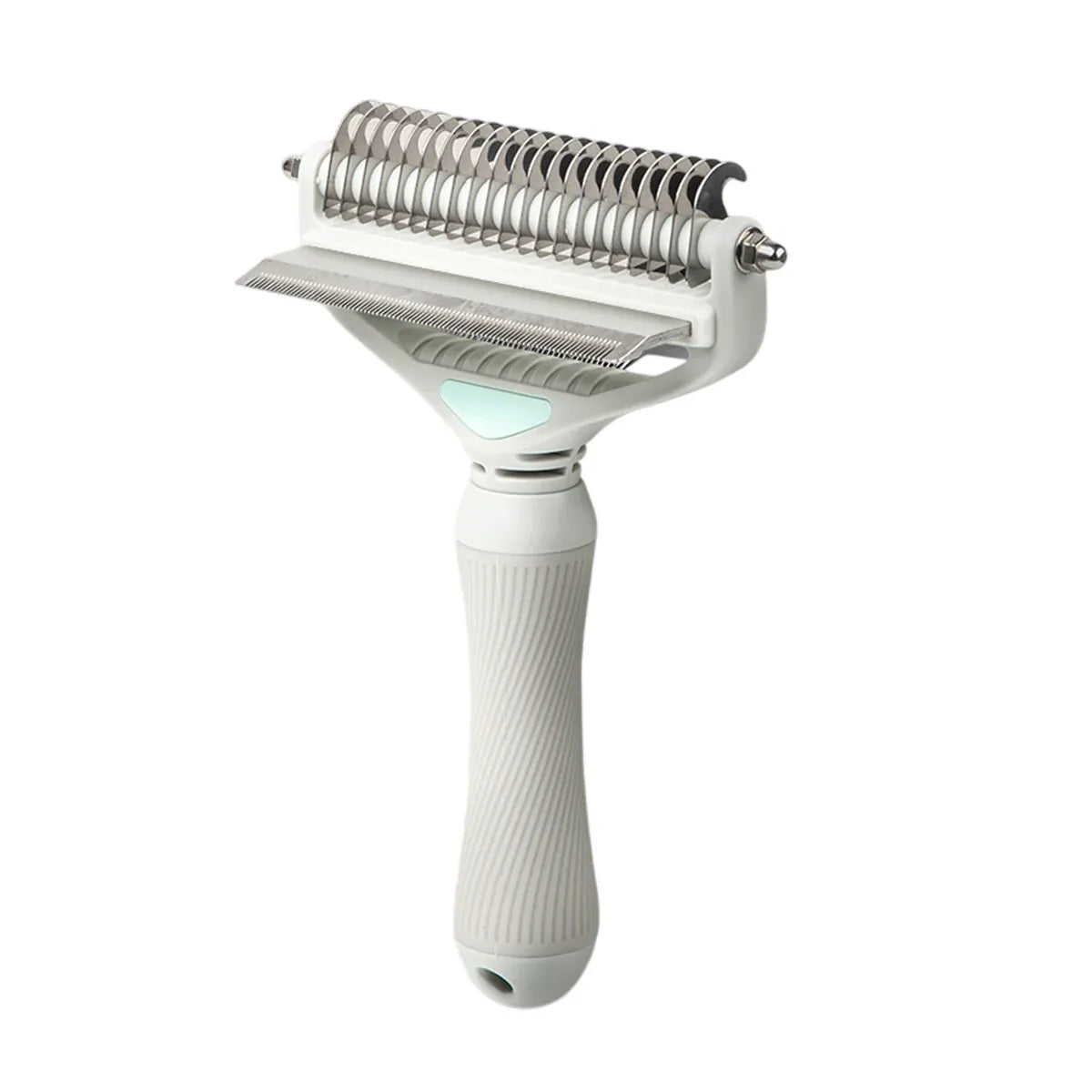 Three-in-One Pet Detangling & Shedding Comb - Grey, L