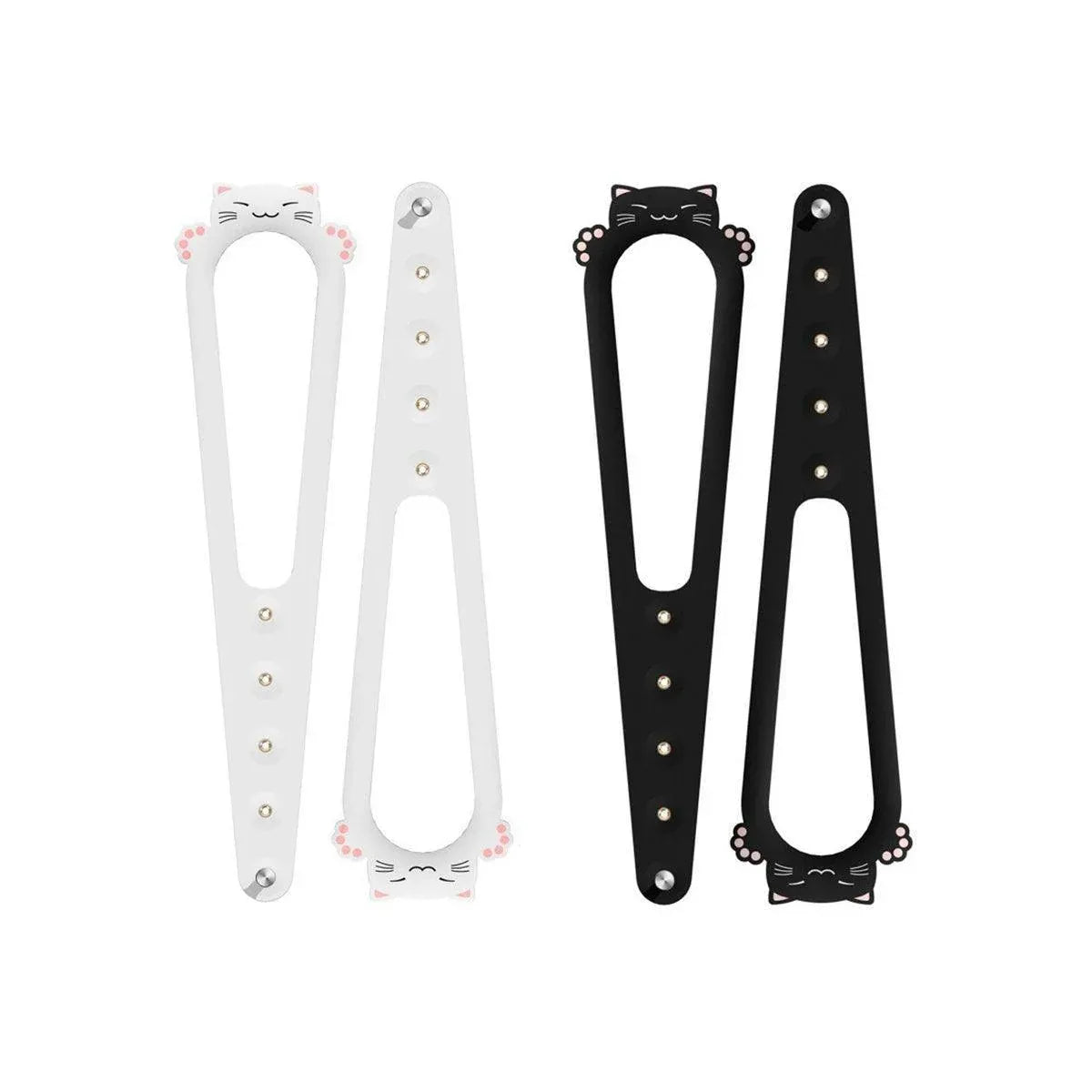Adjustable Cat Door Gap Strap – Black, 2-Piece Set