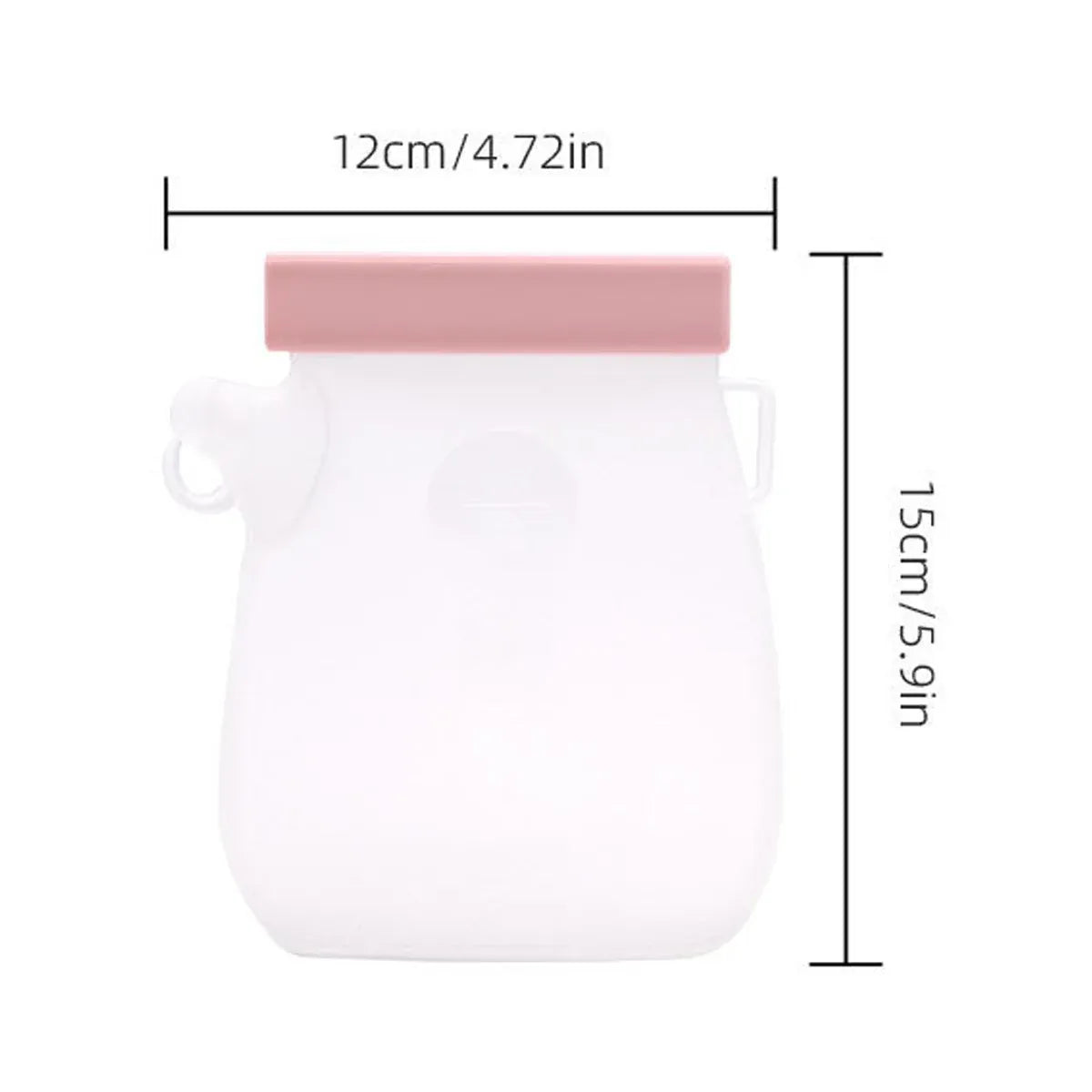 Portable Silicone Pet Water Bottle - Pink, 320 mL