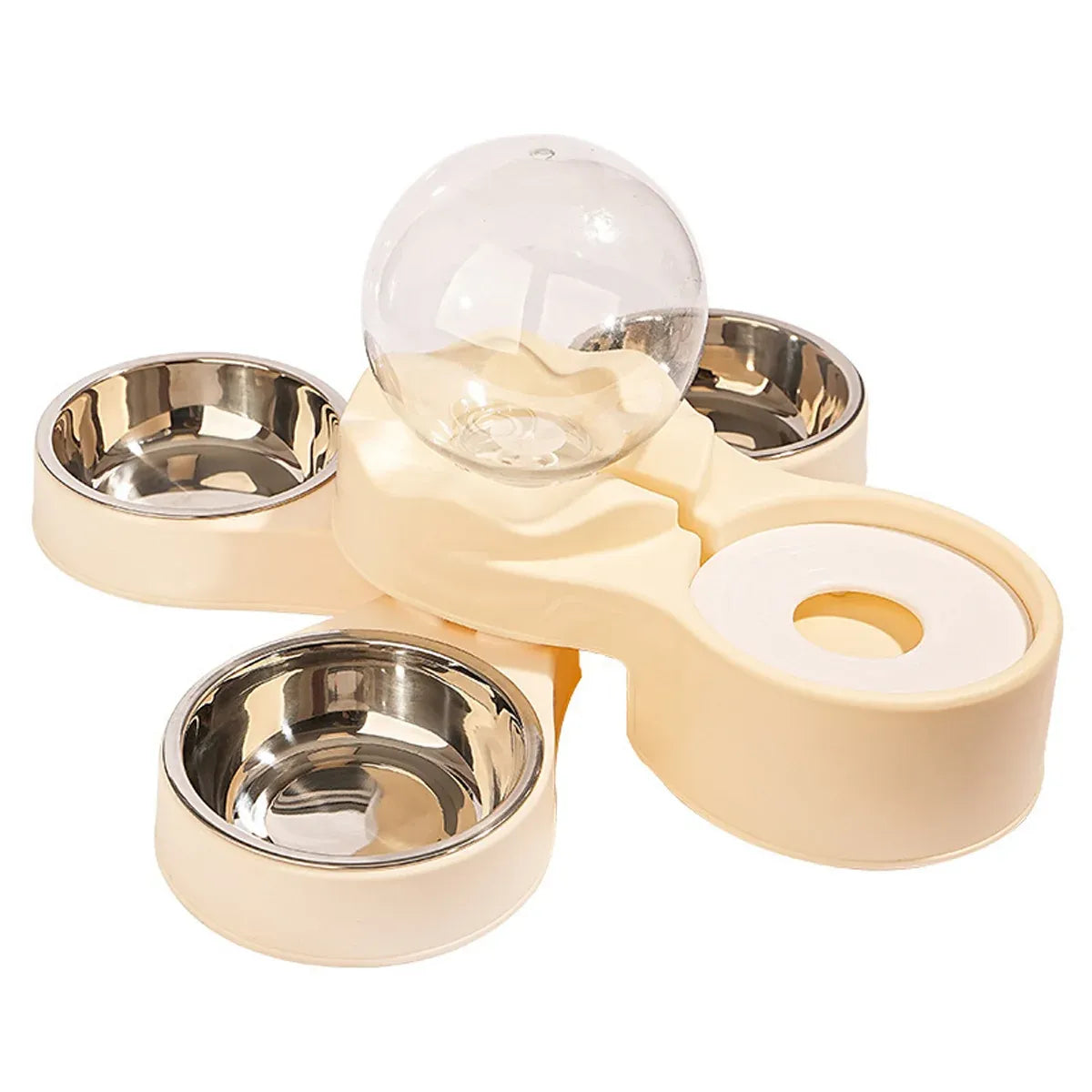 Multi-Pet Feeding Station with 1.5 L Water Dispenser & Bowls