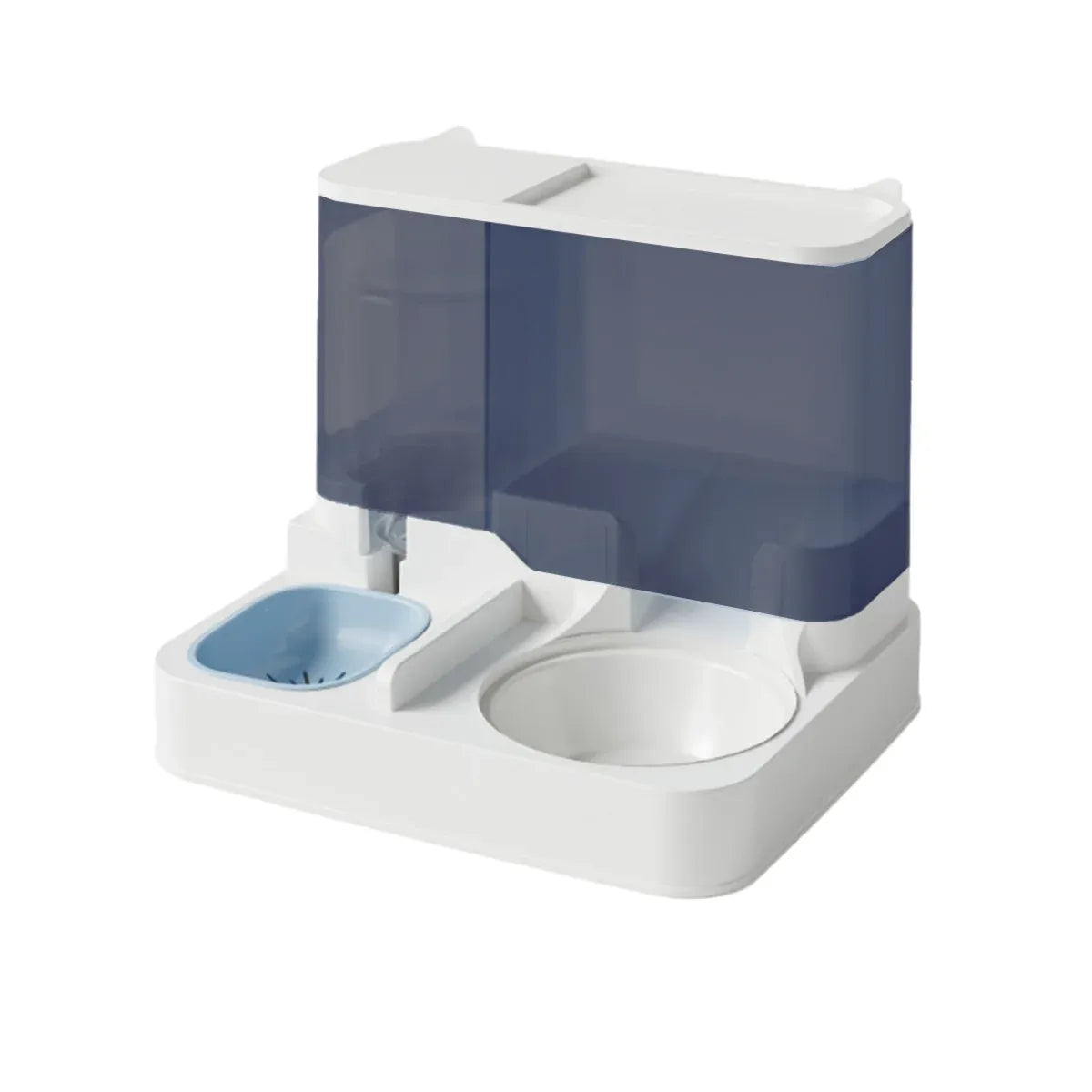 Automatic Pet Food & Water Dispenser - Blue