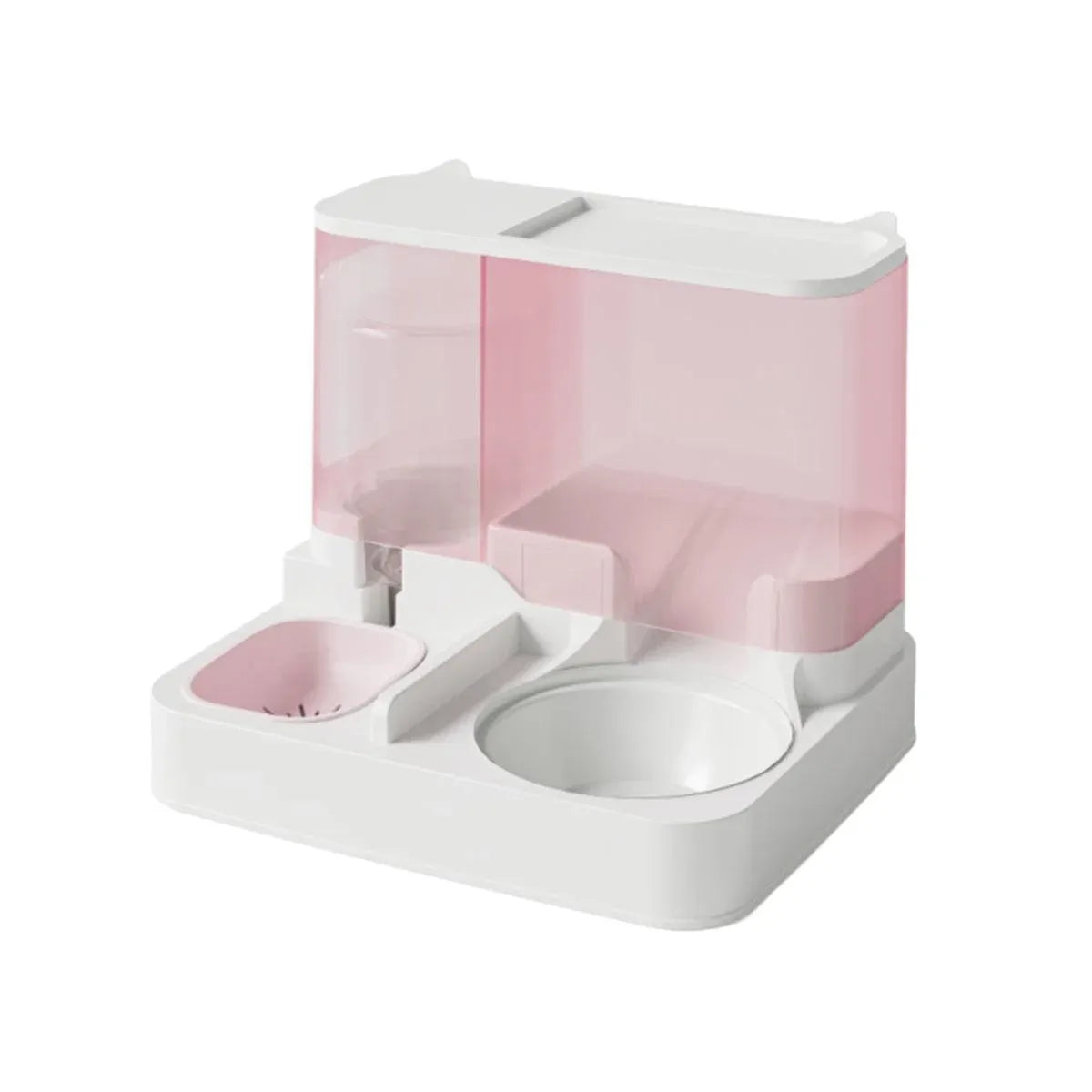 Automatic Pet Food & Water Dispenser - Pink
