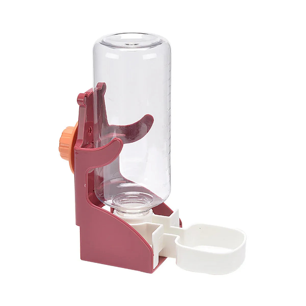Gravity-Fed Hanging Pet Water Dispenser - Red, 500 mL