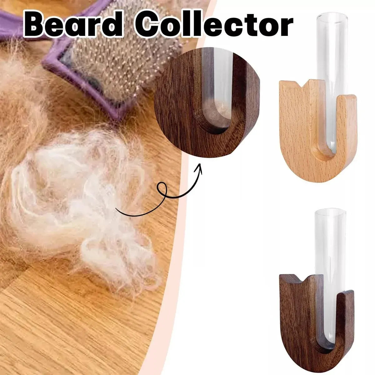 Pet Hair Memorial Box Fridge Magnet Keepsake Whisker Collector Storage Case - Black walnut — product image 13