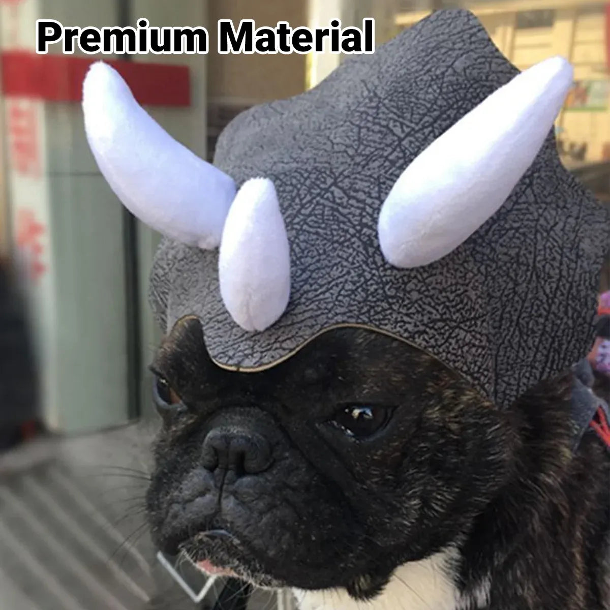 Triceratops Dinosaur Pet Costume Hat – supplier product photograph 4 of 13