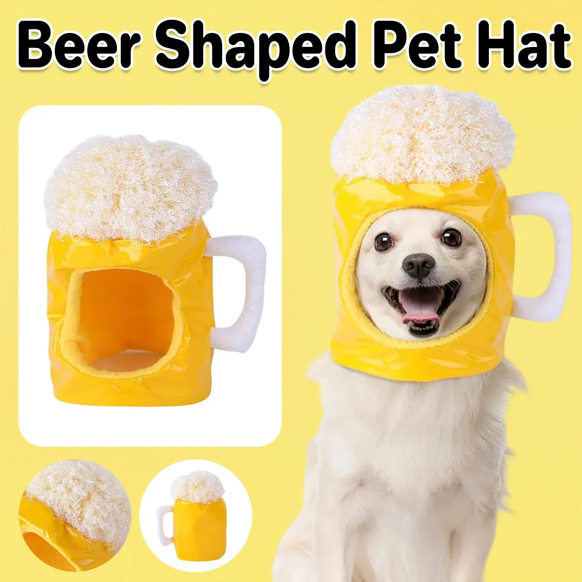 Beer Mug Costume Hat for Dogs & Cats – supplier product photograph 1 of 12