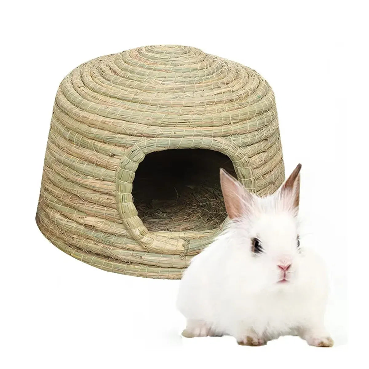 Natural Straw Rabbit & Hamster Nest Hideout