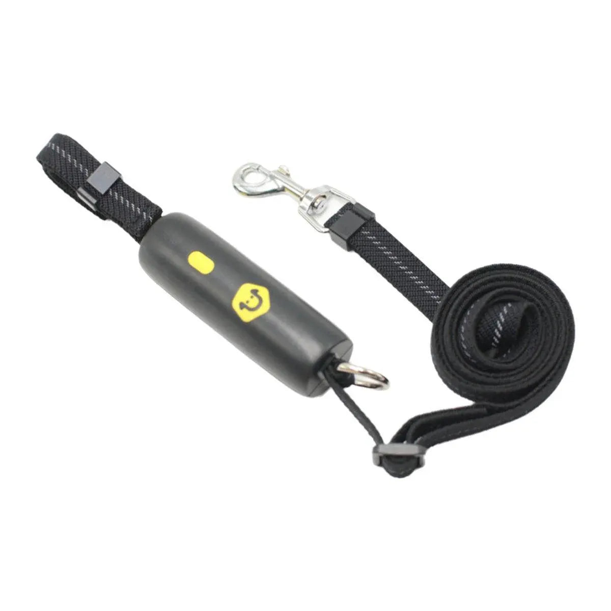 Adjustable Reflective-Style Nylon Dog Lead - Black, 0.95–1.6 m