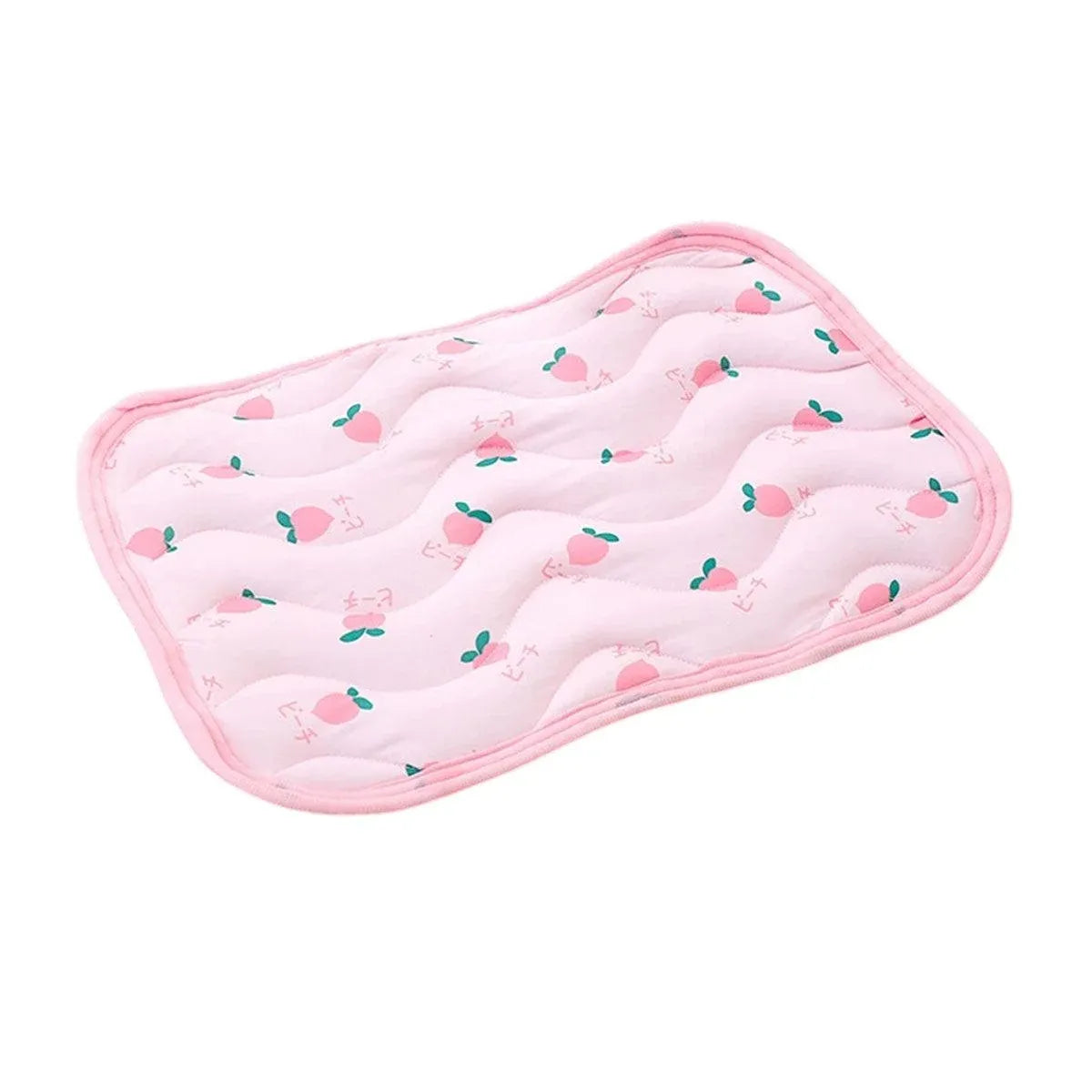 Cooling-Feel Fabric Pet Resting Mat - Pink, S, 50 × 40 cm