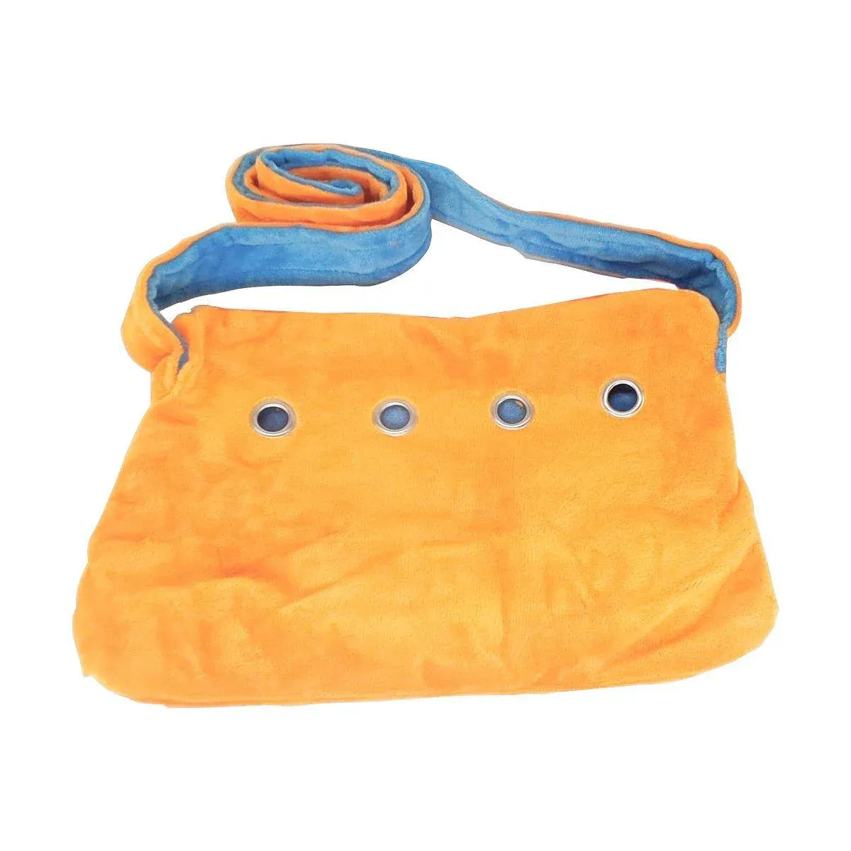 Soft Orange Small-Animal Carry Pouch with Shoulder Strap - 15 × 25 cm