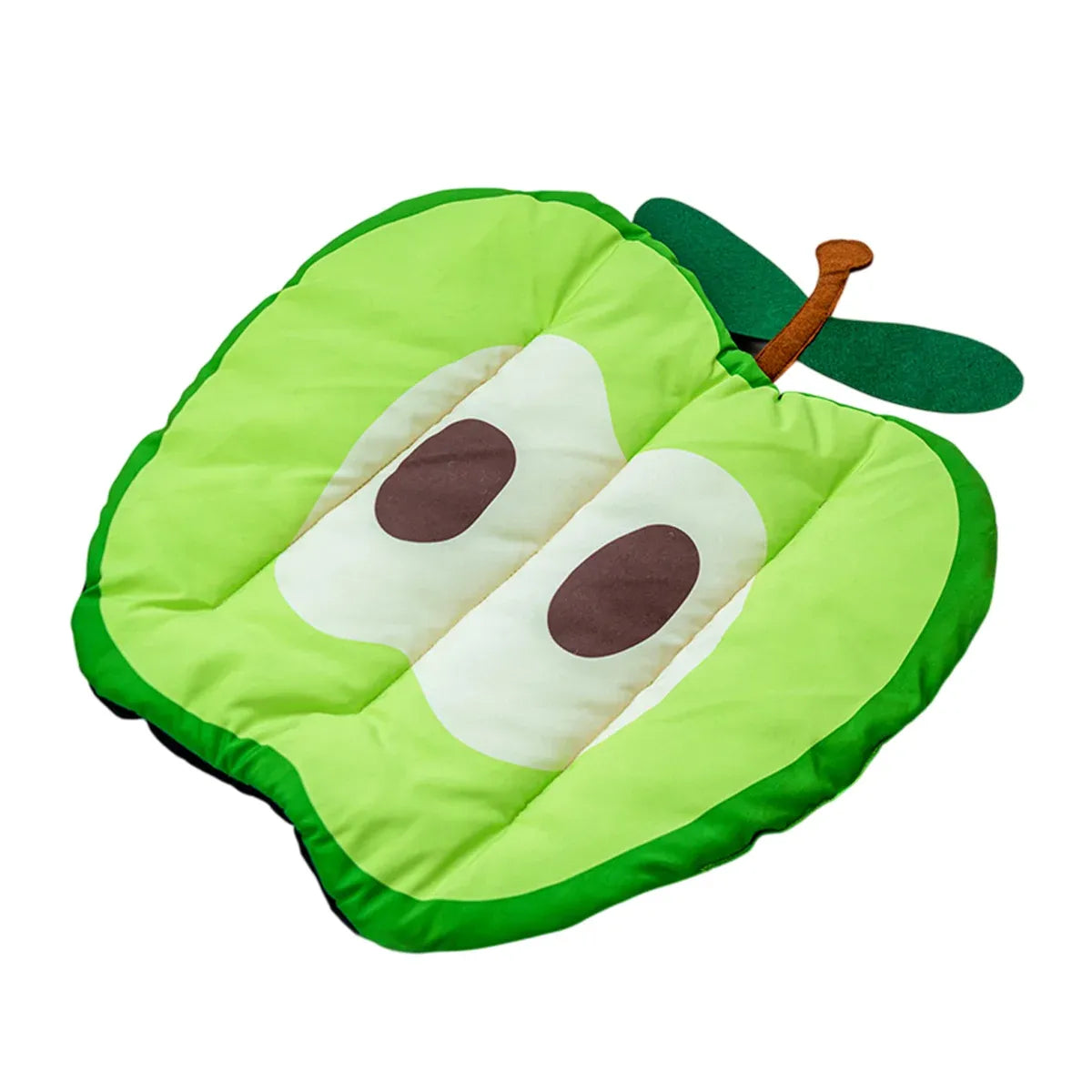 Fruit-Print Pet Summer Resting Mat - Apple, 45 × 43 cm
