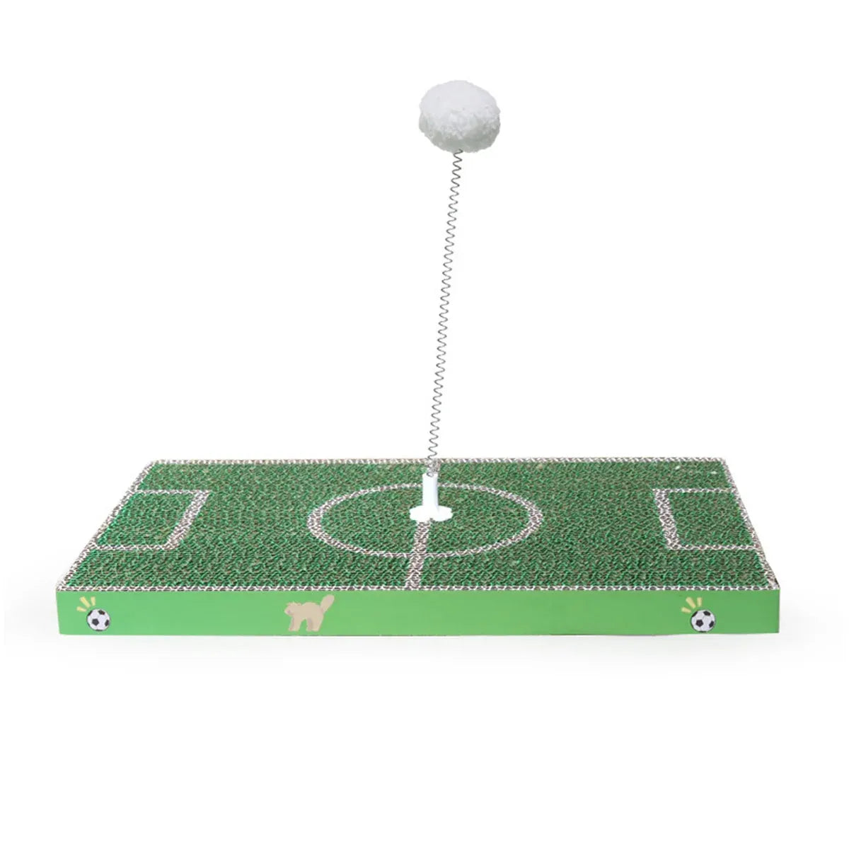 Football-Field Cardboard Cat Scratching Board - product photo 2 of 13