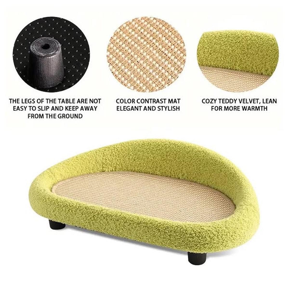 Grey Sisal Cat Scratcher Sofa & Lounger - Approx. 61 × 38 × 18 cm - product photo 9 of 14
