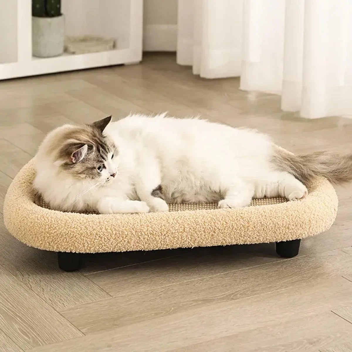 Grey Sisal Cat Scratcher Sofa & Lounger - Approx. 61 × 38 × 18 cm - product photo 11 of 14