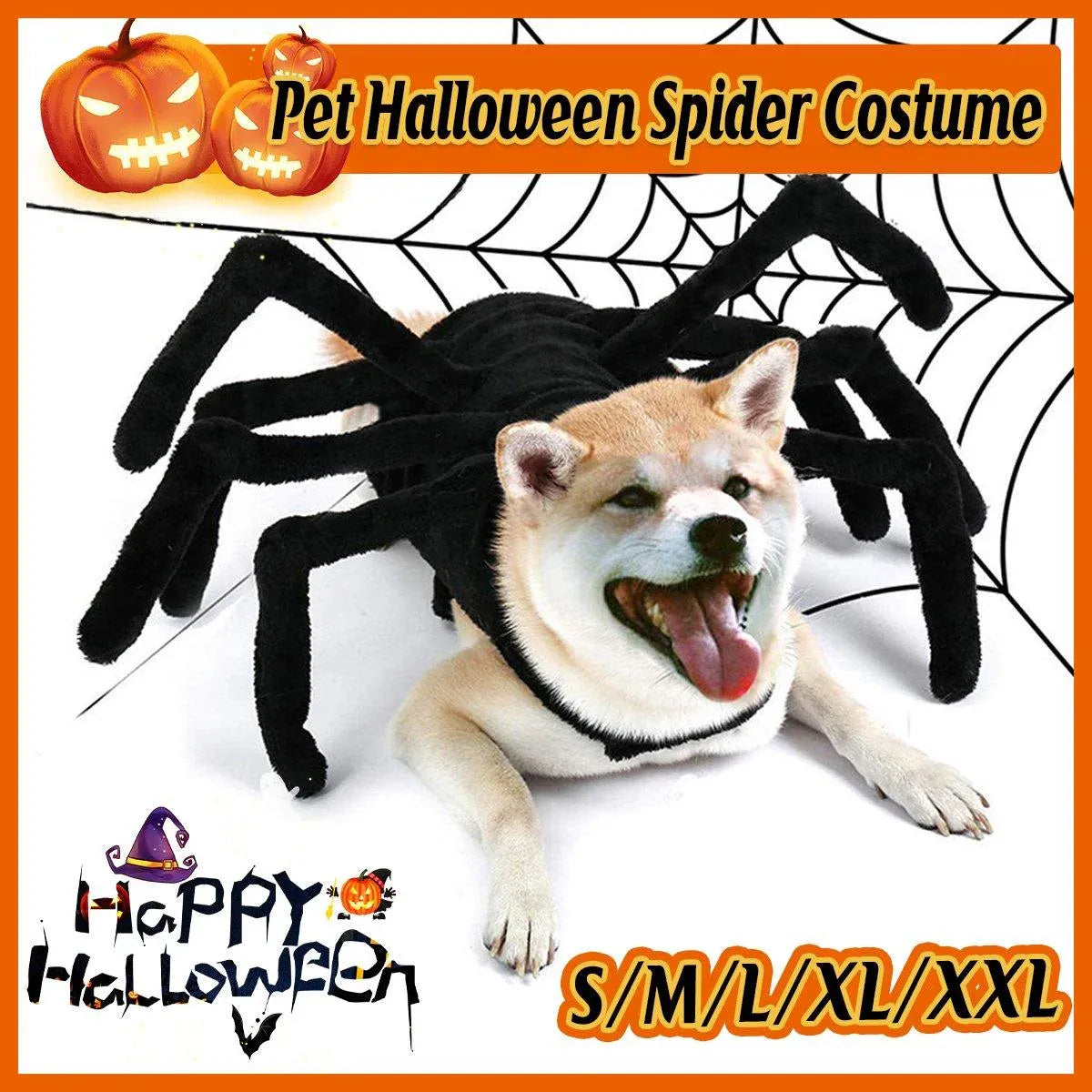 Spider Halloween Pet Costume - L – supplier product photograph 2 of 14