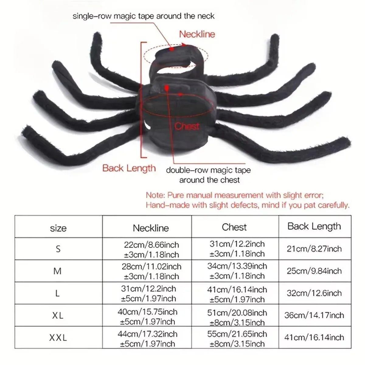 Spider Halloween Pet Costume - L – supplier product photograph 4 of 14