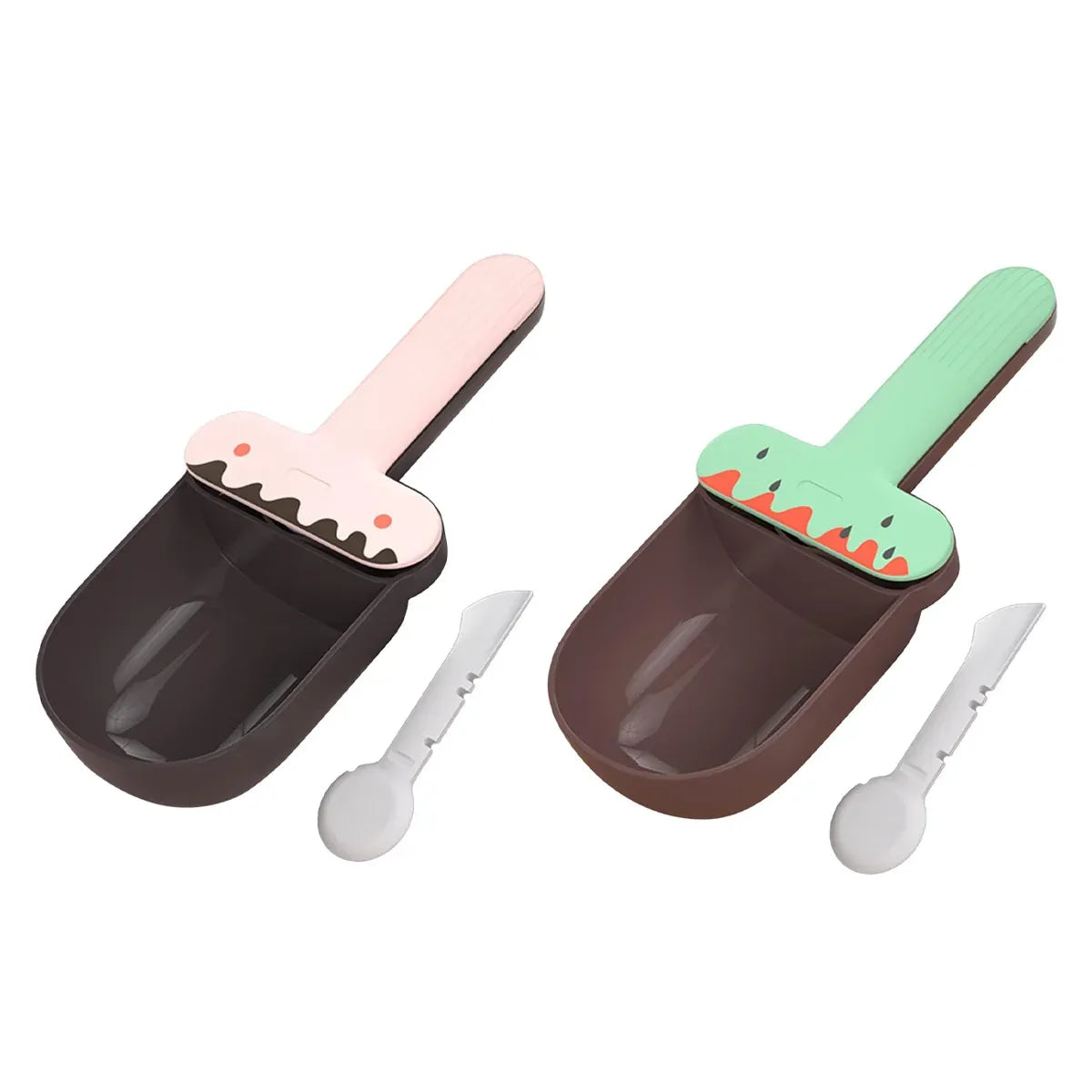 Multi-Purpose Pet Food Scoop, Can Spoon & Bag Clip - Green