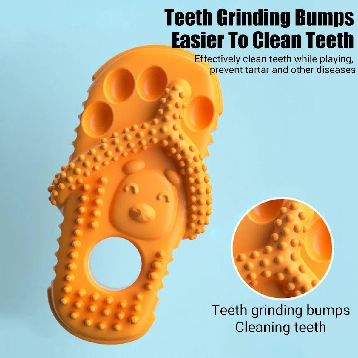 Slipper-Shaped TPR Dog Chew & Play Toy - Green, 12 × 6.2 cm