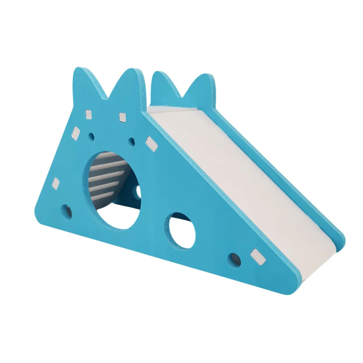 Hamster Hideaway House with Slide - Blue
