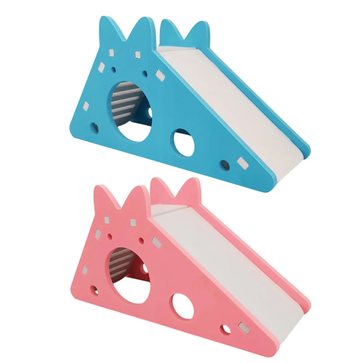 Hamster Hideaway House with Slide - Blue