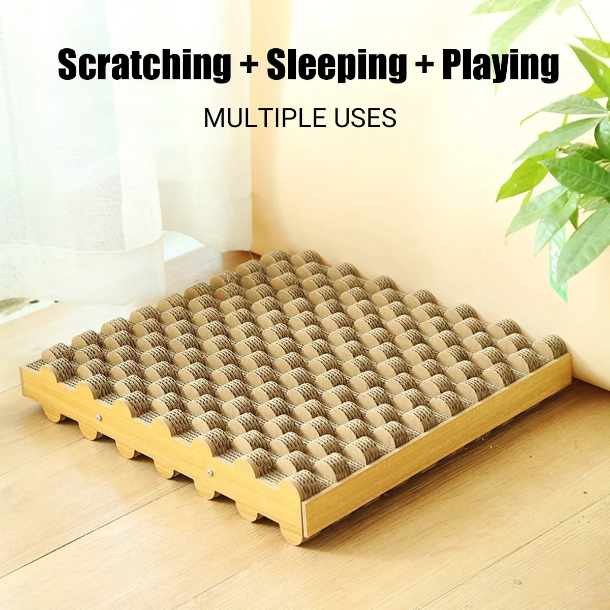 Corrugated Cardboard Cat Scratcher & Lounger - Basic Model - product photo 5 of 13