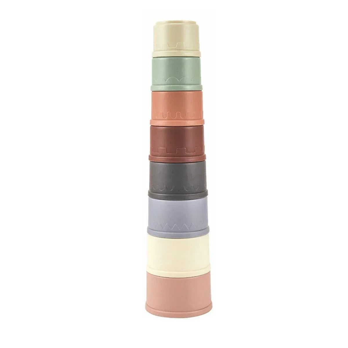 Colourful Small-Animal Nesting & Stacking Cups - 8-Piece Set