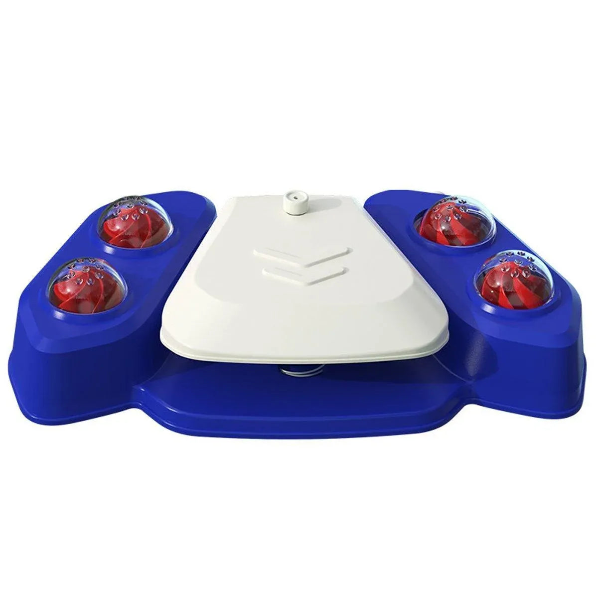 Foot-Operated Dog Drinking Fountain & Water Play Sprayer - Blue