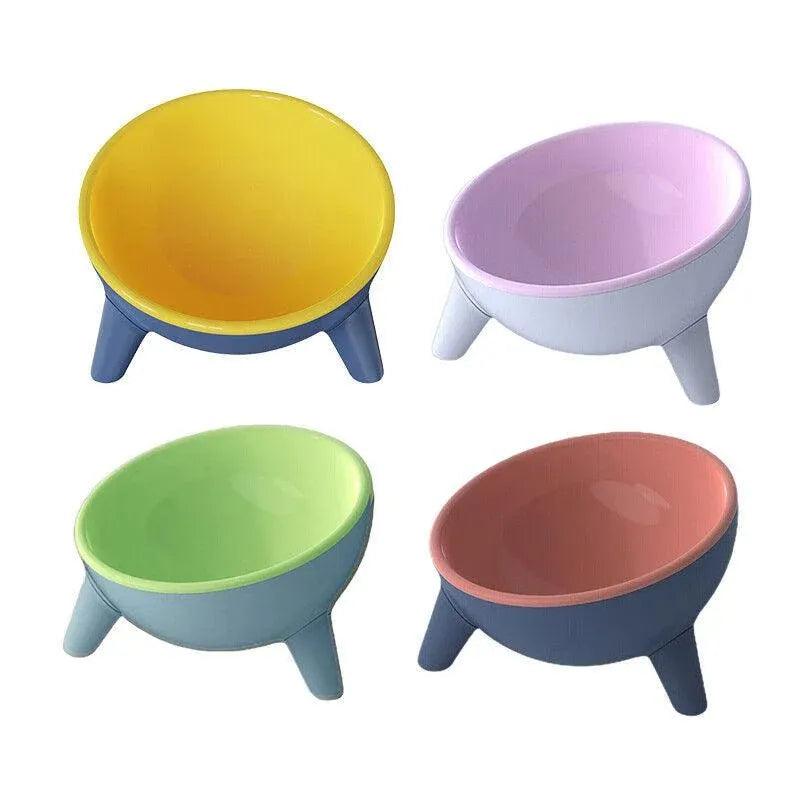 15° Tilted Raised Pet Feeding Bowl - Camella Red, 350 mL