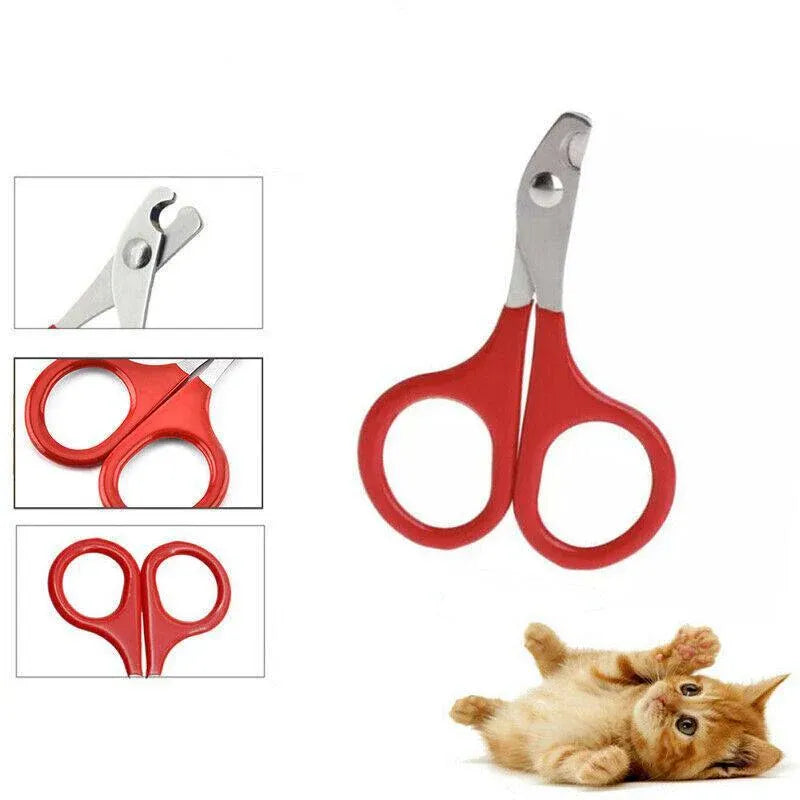 Pet Nail Clipper & Grooming Scissors for Dogs, Cats & Small Animals