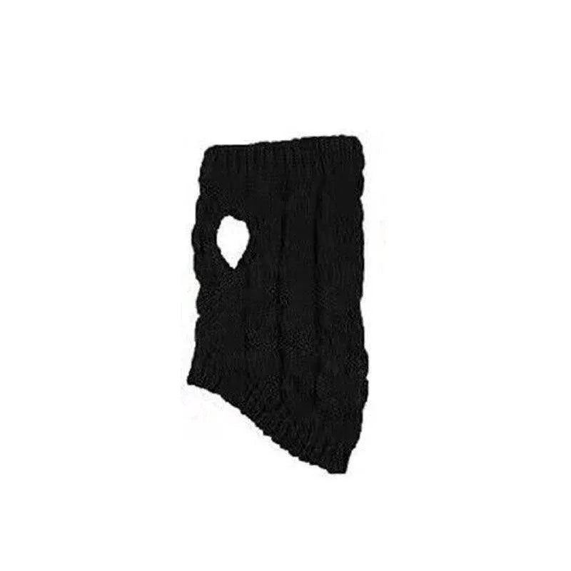 Knitted Dog Sweater - Large, Black