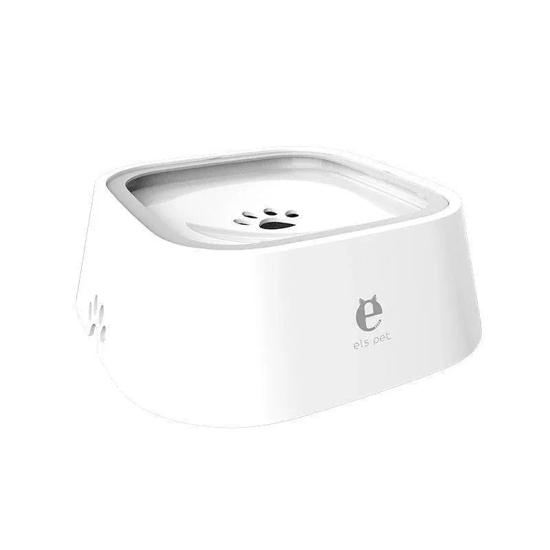 Floating Disc No-Spill Pet Water Bowl - 1.5 L, White