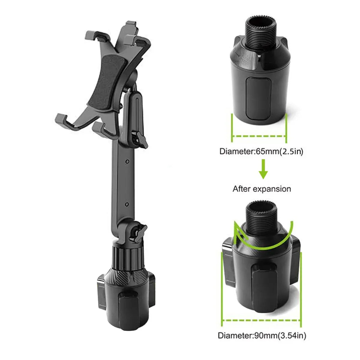 Car Tablet Mount Vehicle Tablet Holder Adjustable 360 Rotate For Pad tablet — product photo 4