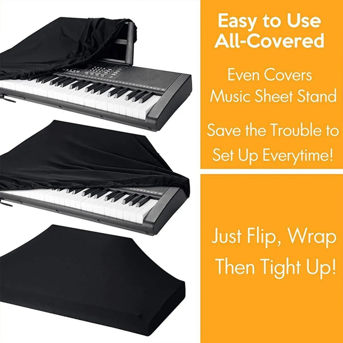 88 Key Stretchable Piano Keyboard Dust Cover Protector for Electronic Keyboard — product image 10