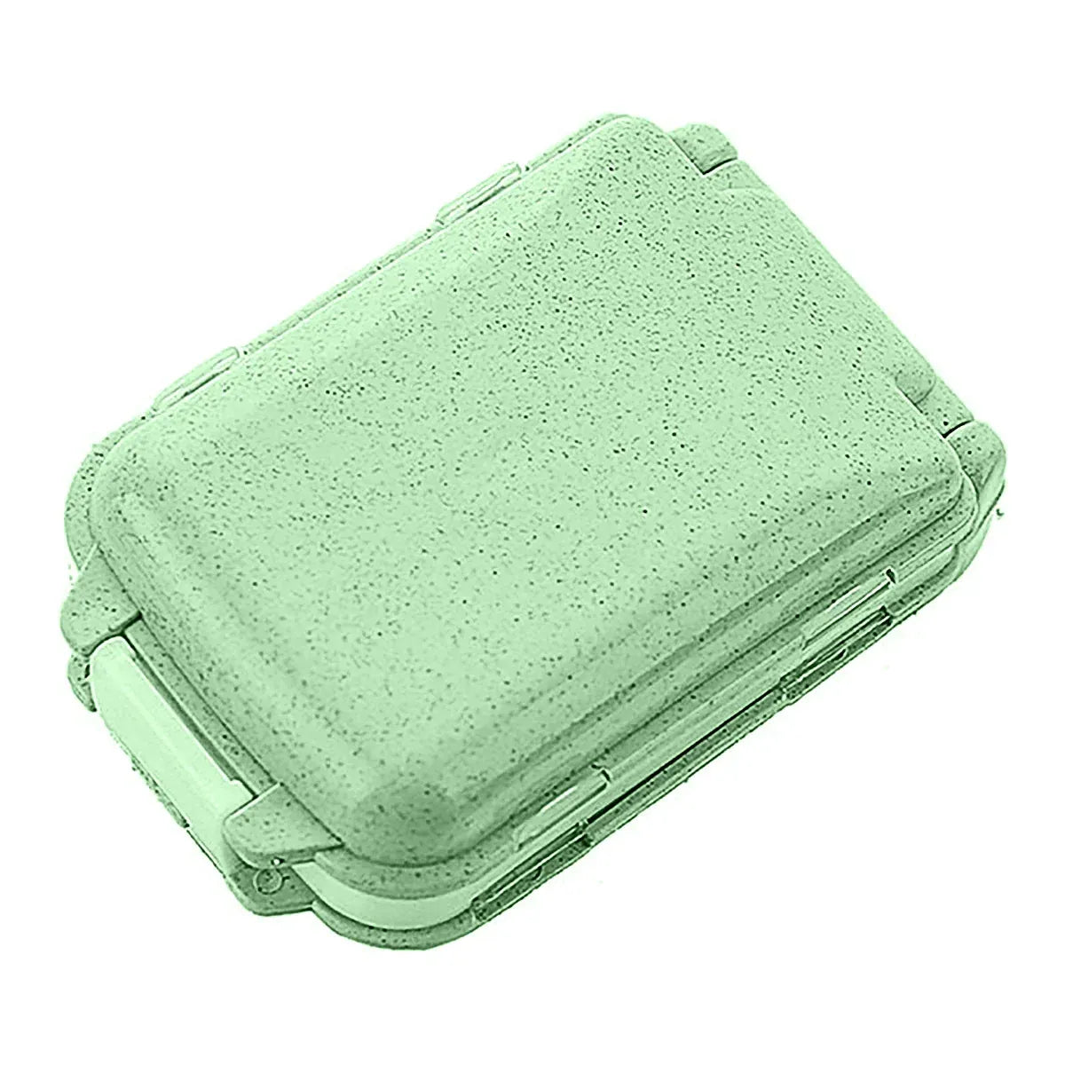 8-Compartment Folding Travel Pill Organiser – Green