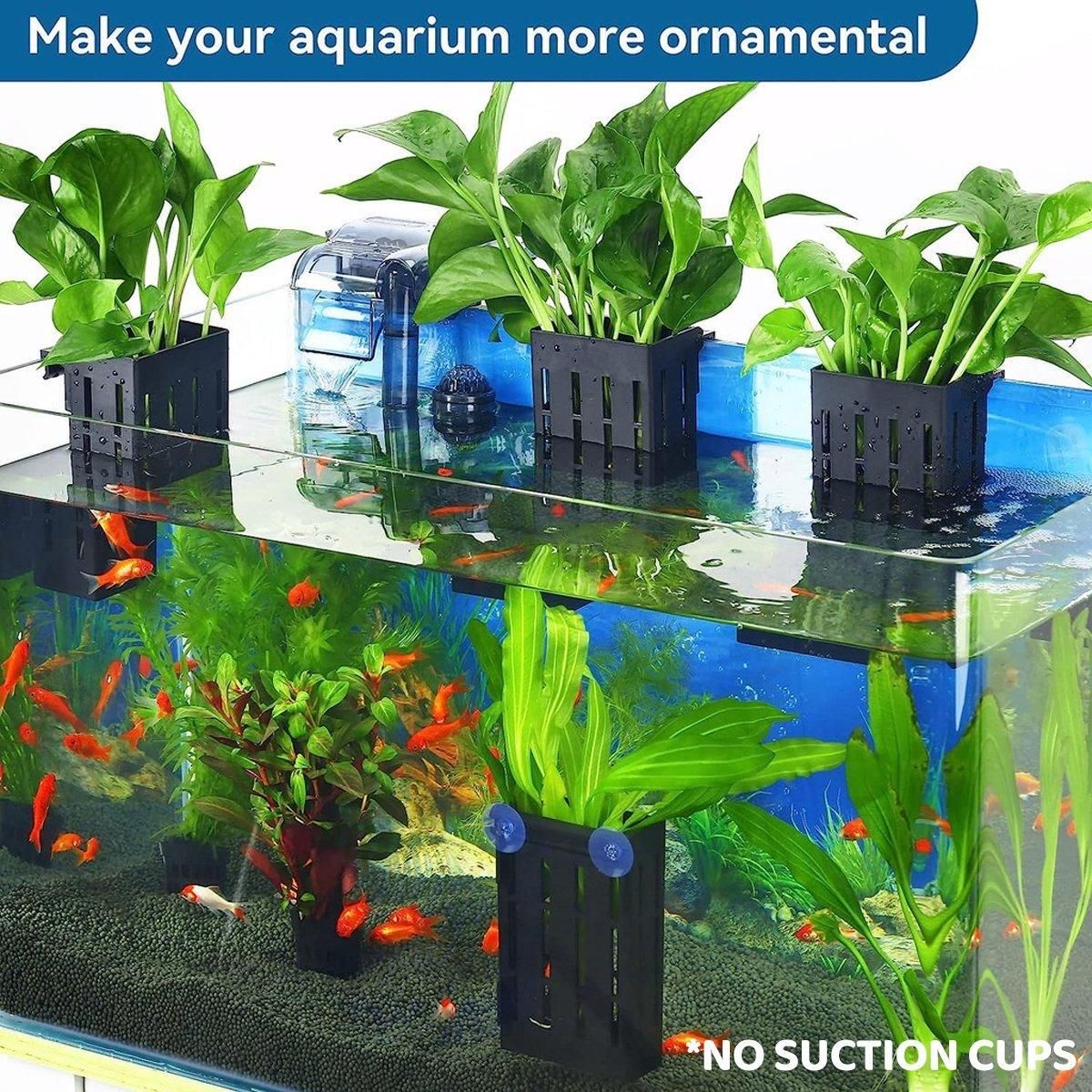 3-Pack Aquarium Hydroponic Plant Holder Baskets – White - product image 5 of 13