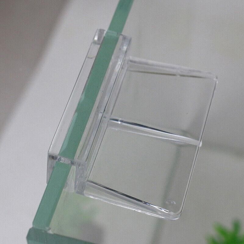 Acrylic Aquarium Glass Lid Support Clips, 4-Pack - 6 mm