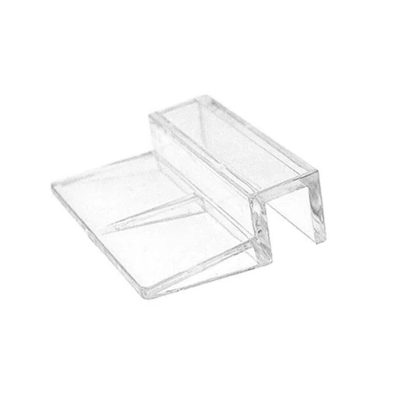 Acrylic Aquarium Glass Lid Support Clips, 4-Pack - 8 mm