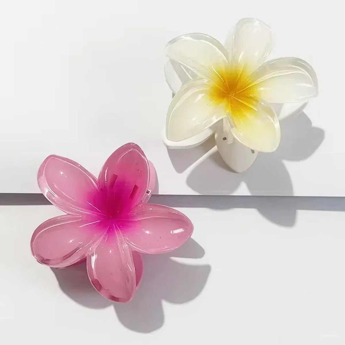 12-Piece Assorted Colour Frangipani Hair Clip Set — product photo 10 of 15