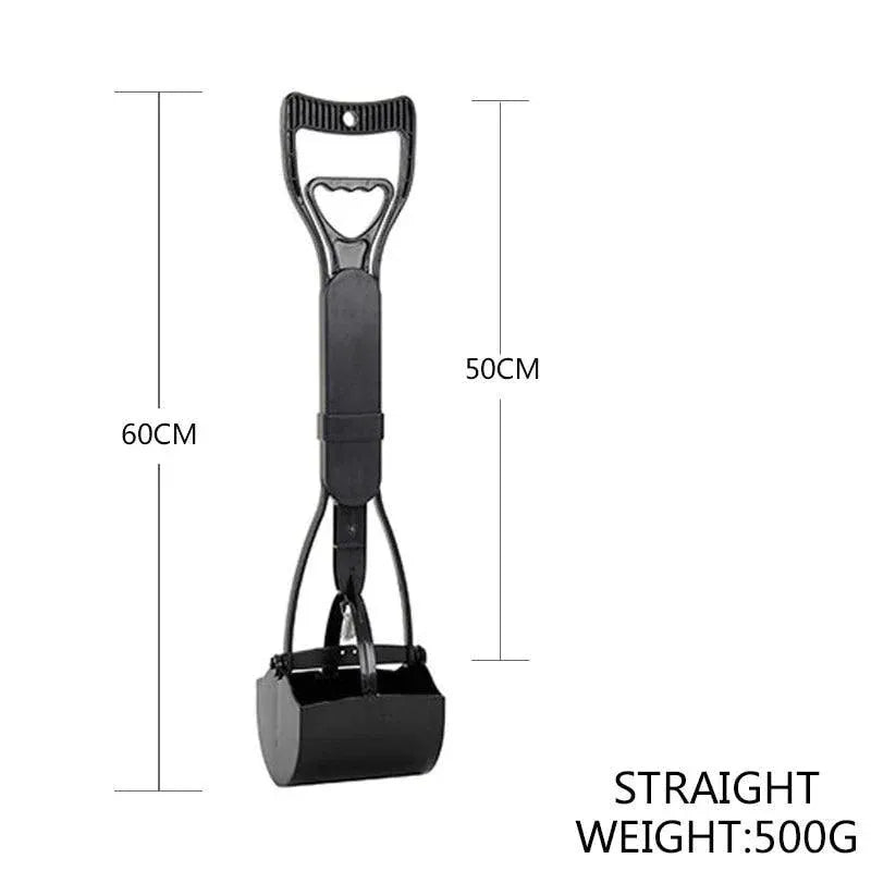 Long-Handle Dog Waste Pooper Scooper, 60 cm