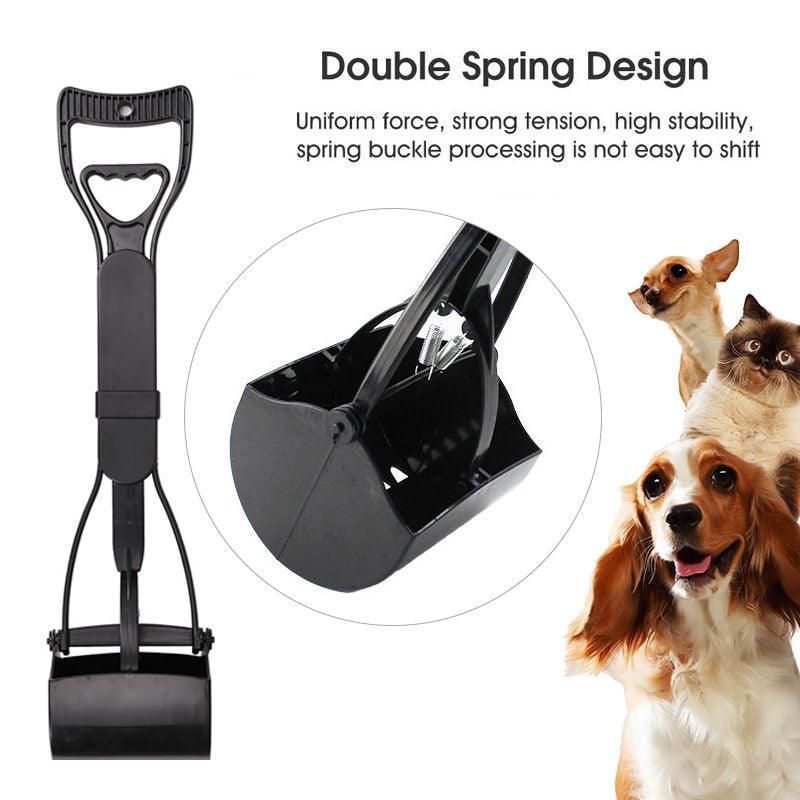 Long-Handle Dog Waste Pooper Scooper, 60 cm