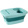 Foldable Foot Tub Portable Large Capacity Foot Basin for Home Bathroom Spa and Travel - Green