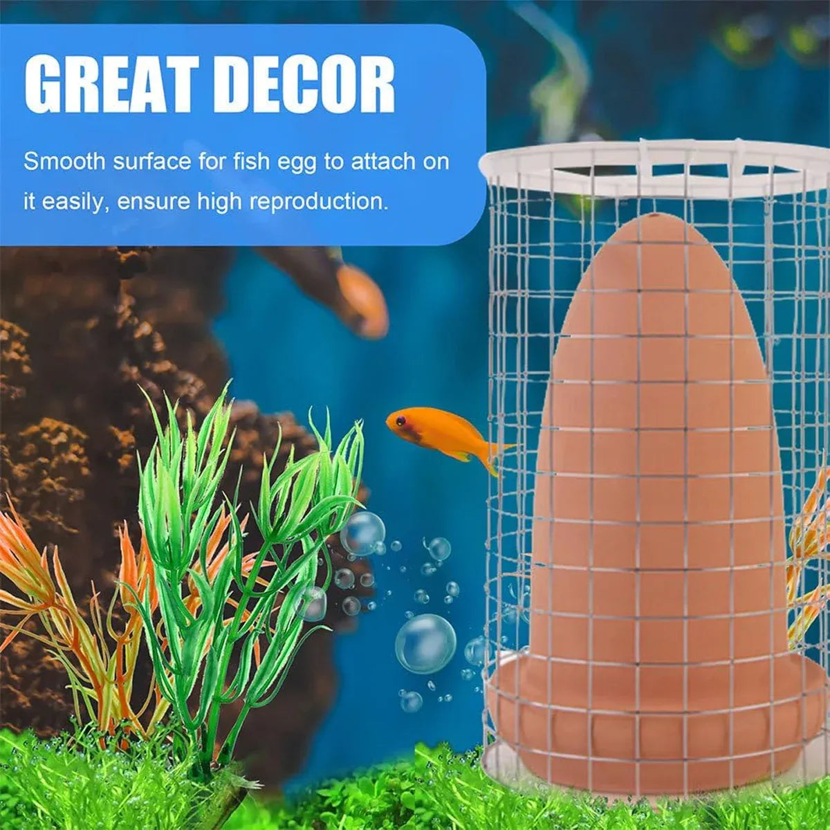 Aquarium Fish Spawning Cone & Protective Breeding Cage - product image 5 of 13