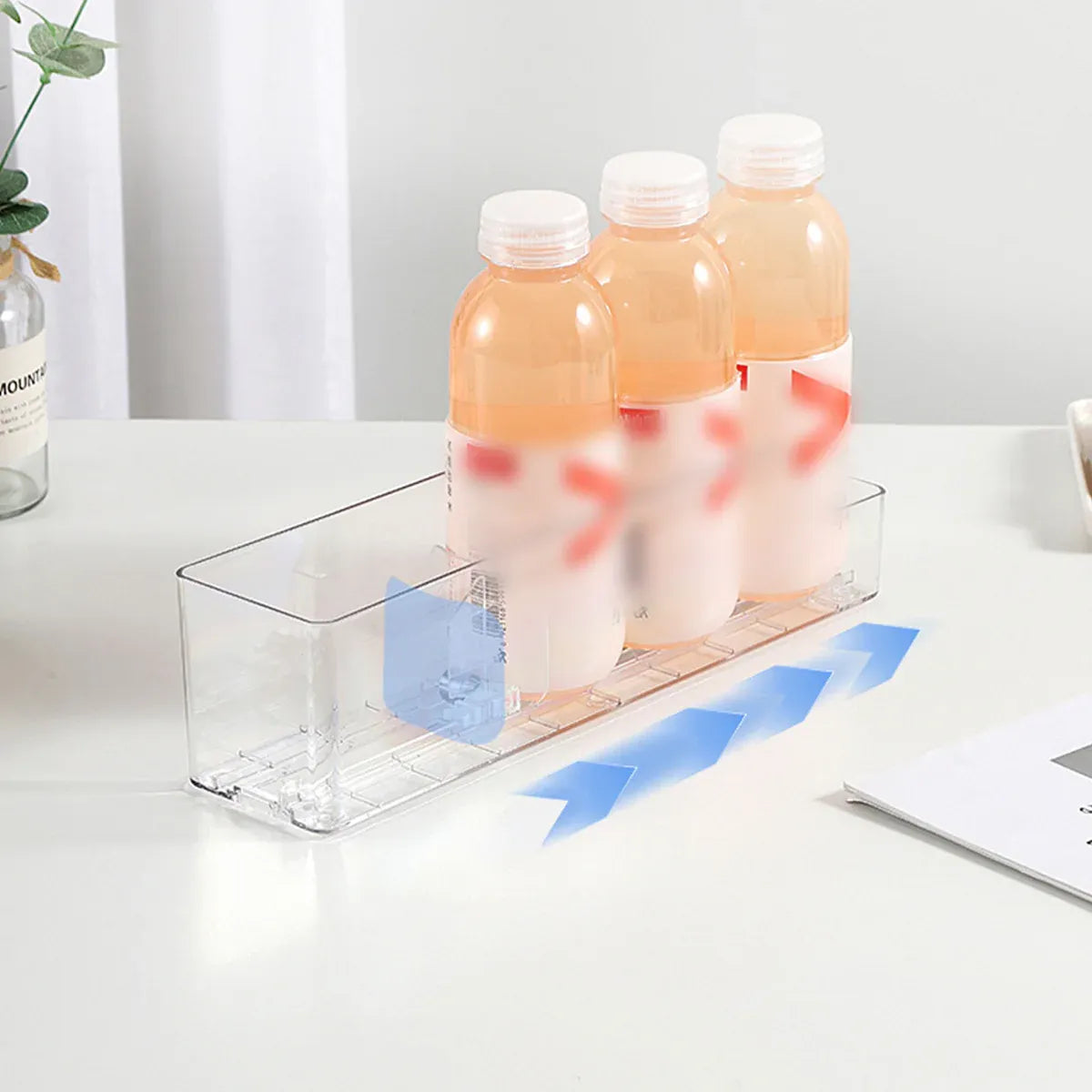 Fridge Drink Organizer Auto Push Forward Dispenser Adjustable for Cans Bottles — product image 12