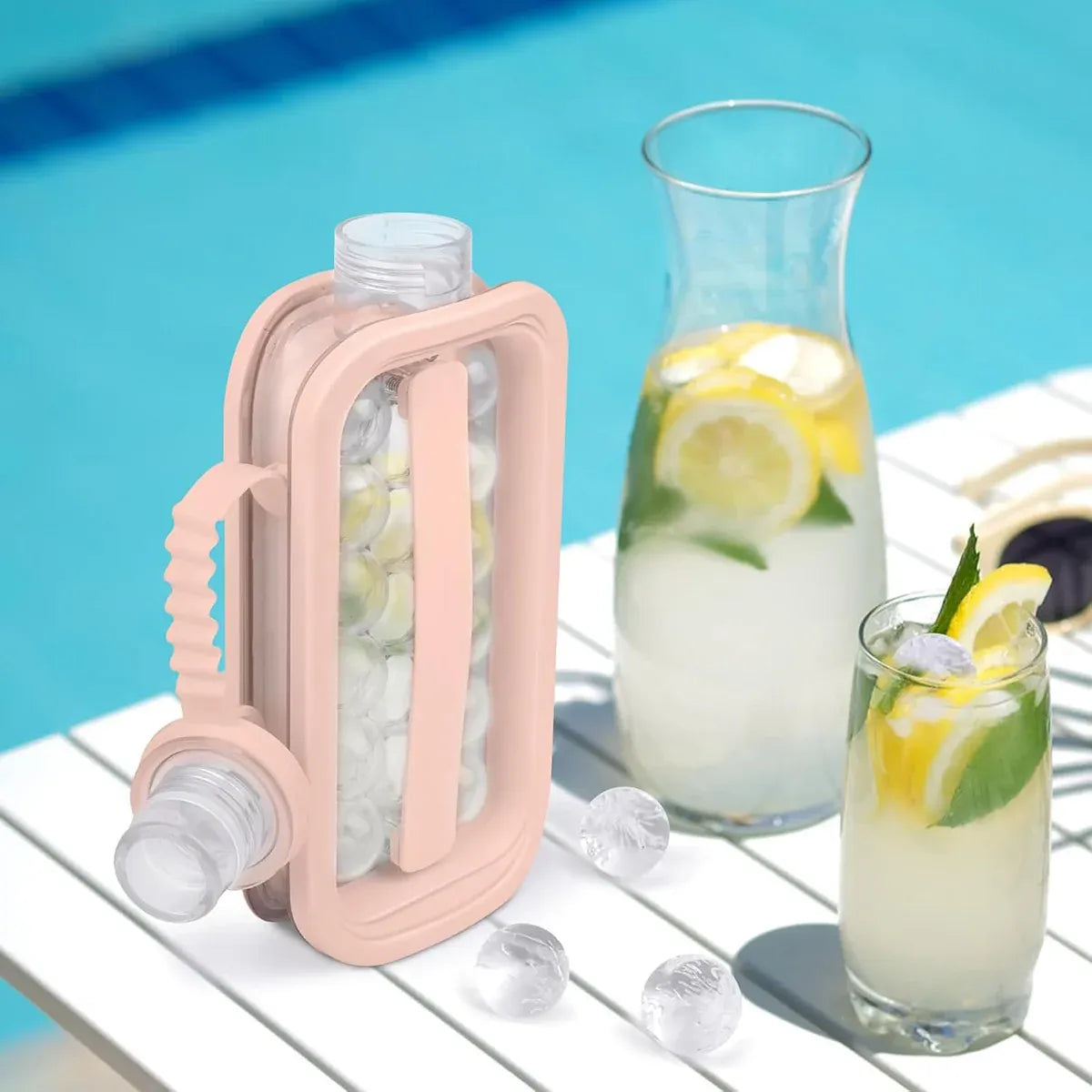 Foldable Ice Cube Tray Mold Easy Release Reusable Travel Kitchen Freezer Tool — product image 7