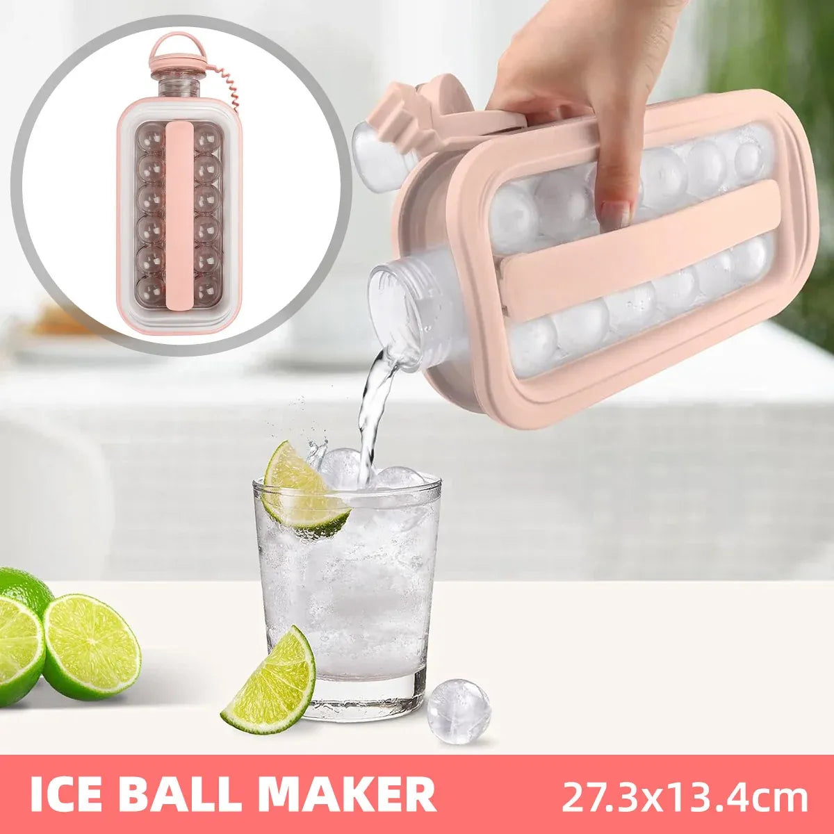 Foldable Ice Cube Tray Mold Easy Release Reusable Travel Kitchen Freezer Tool — product image 10