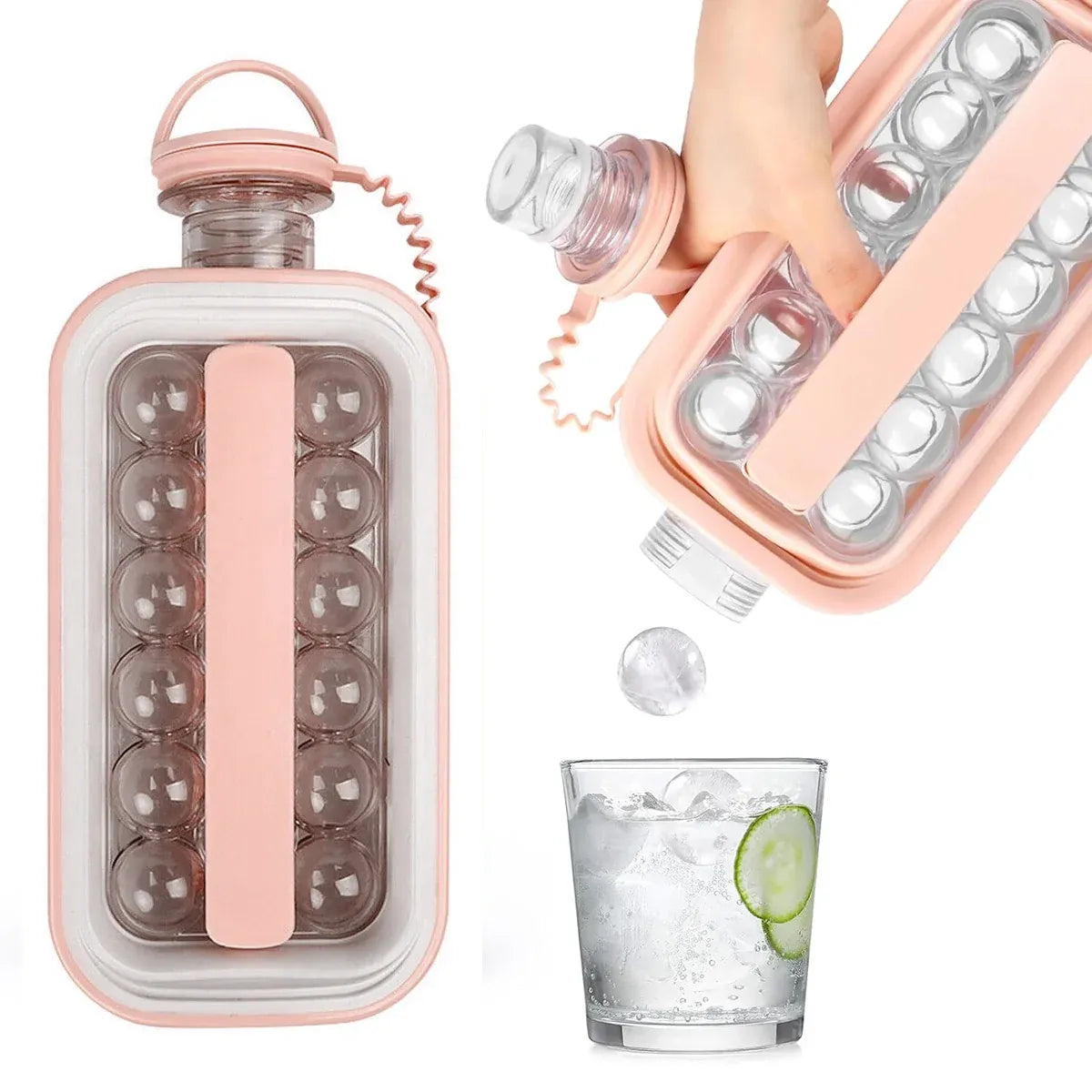 Foldable Ice Cube Tray Mold Easy Release Reusable Travel Kitchen Freezer Tool — product image 11