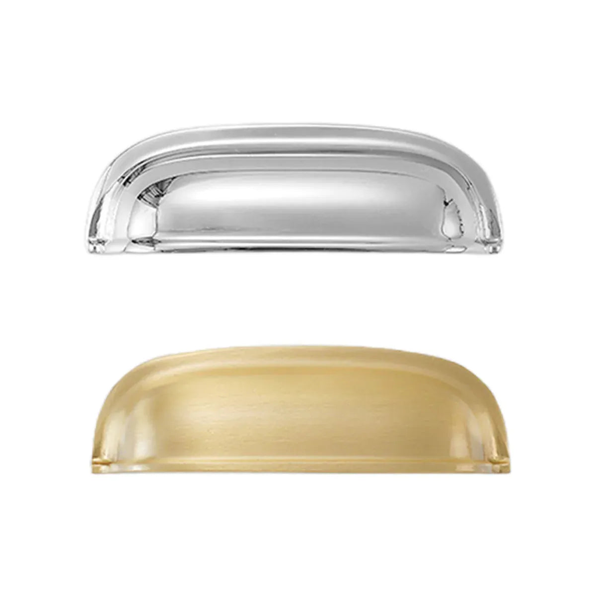 Vintage Cup Drawer Pull – Silver, 76 mm Fixing Centres — product image 3 of 15